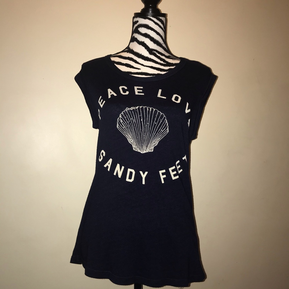 Sundry Anthropology “Peace Love Sandy Feet” size 1 sleeveless